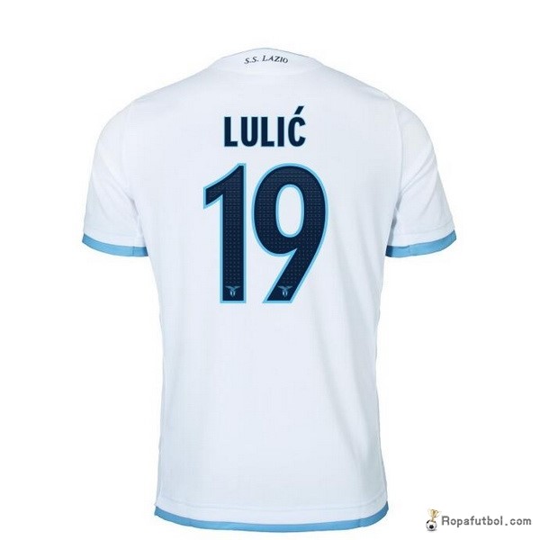 Camiseta Lazio Replica Tercera Ropa Lulic 2016/17 Blanco